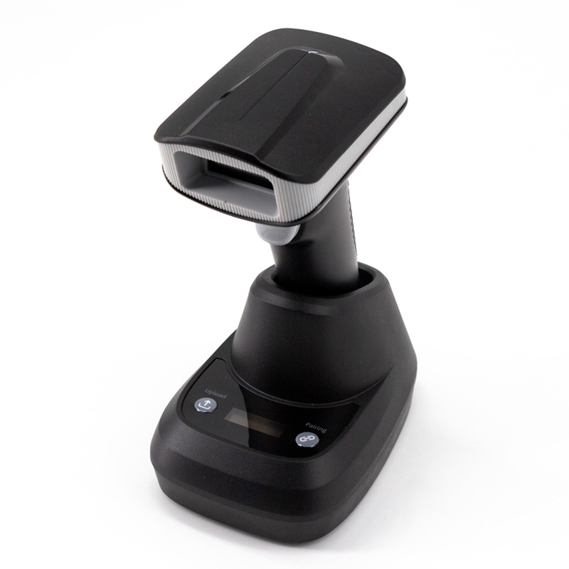 W10-L High Performance Bluetooth Wireless QR Code Scanner Auto Sense Scanning 2D Barcode Reader with Charging Station