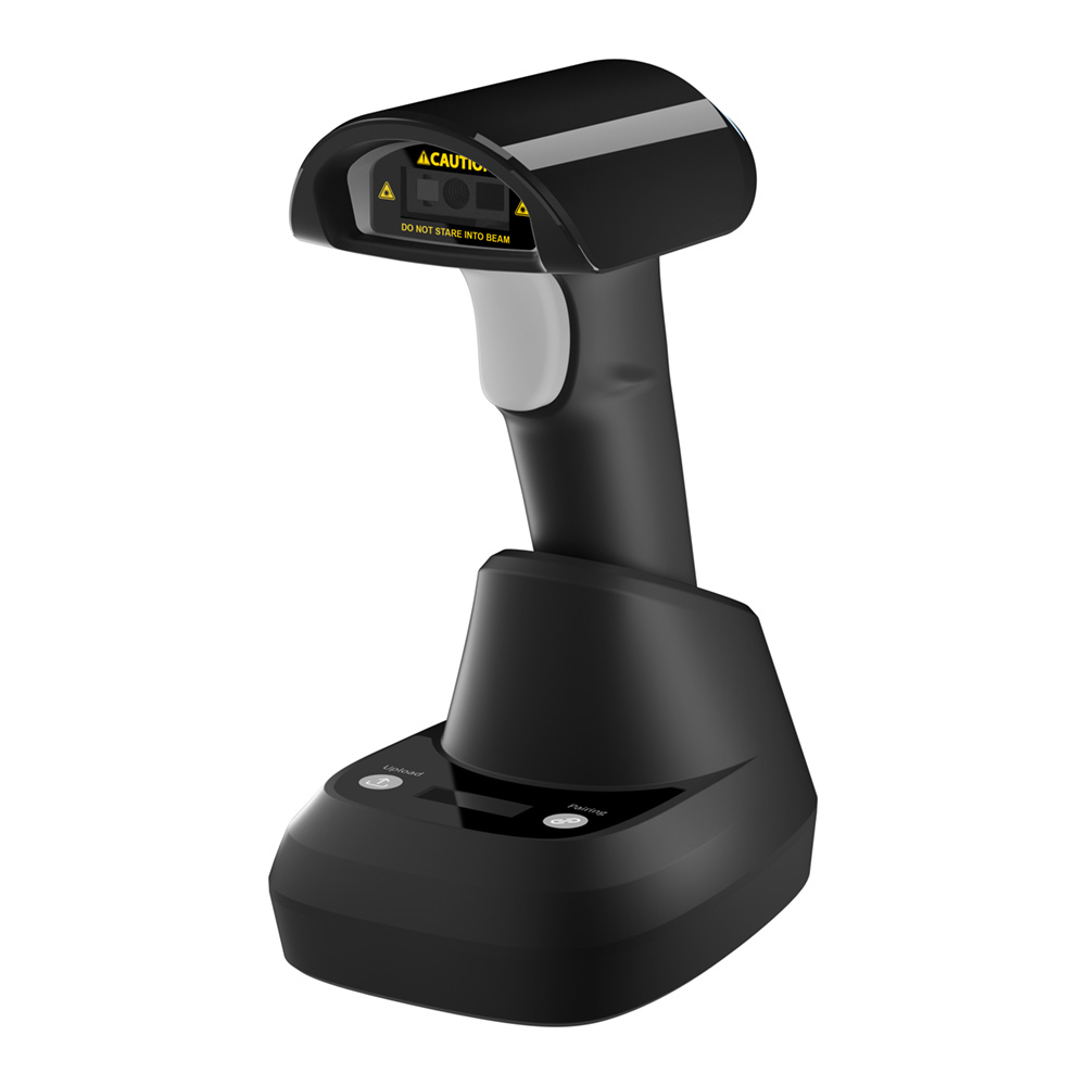 W2-L High Speed Bluetooth QR Code Reader CMOS 2D Wireless Barcode Scanner with Charging Station
